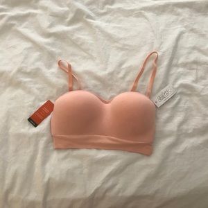 pink seamless strapless convertible bra!